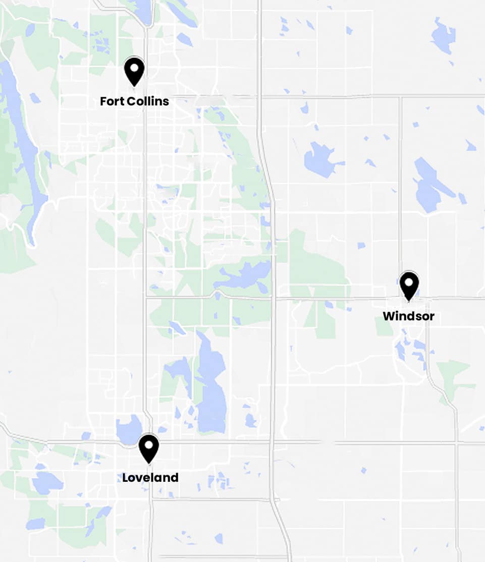 Map of Columbine locations