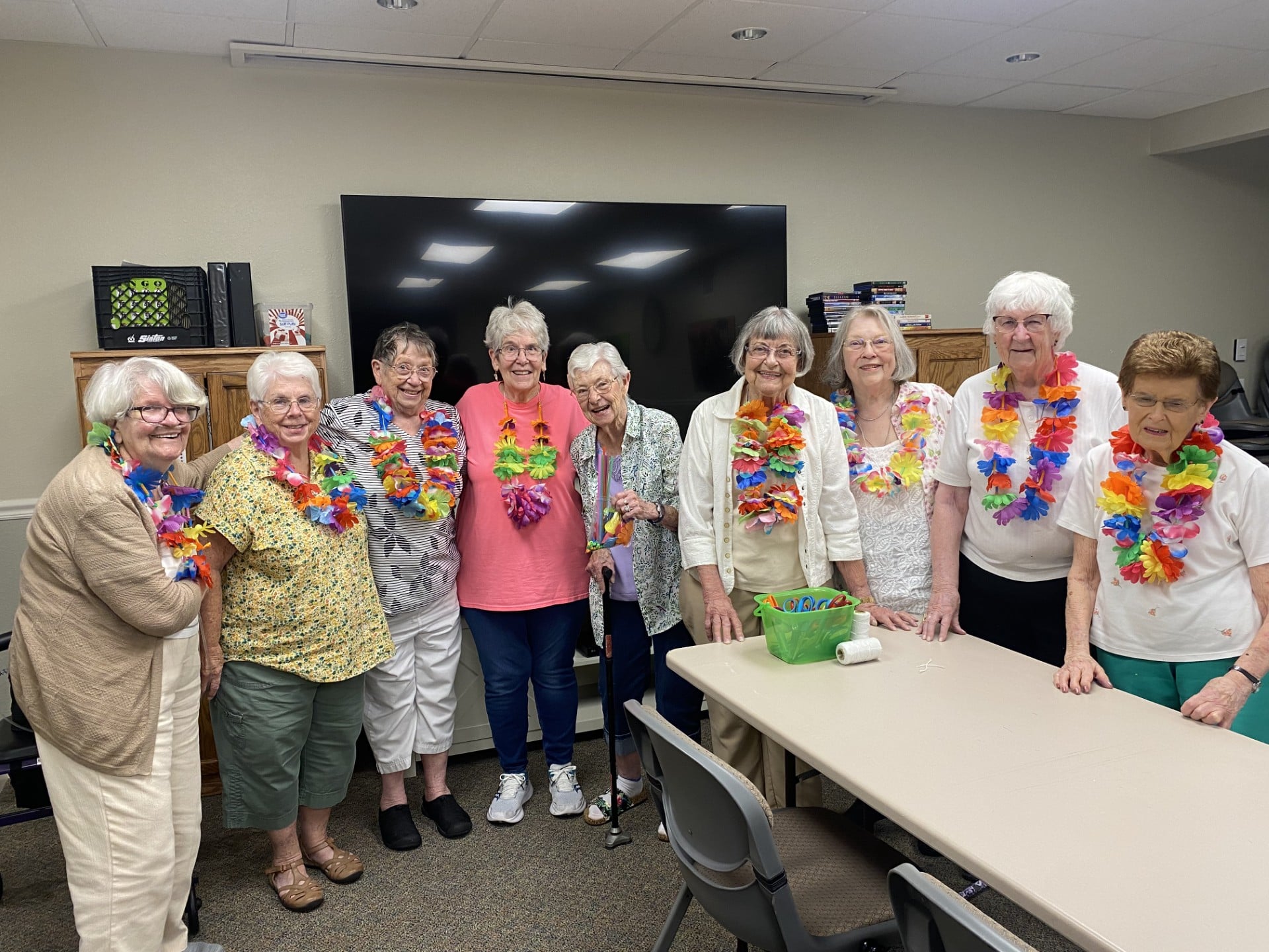 Group of women with leis
