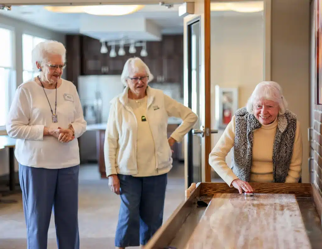 ladies-playing-air-hockey