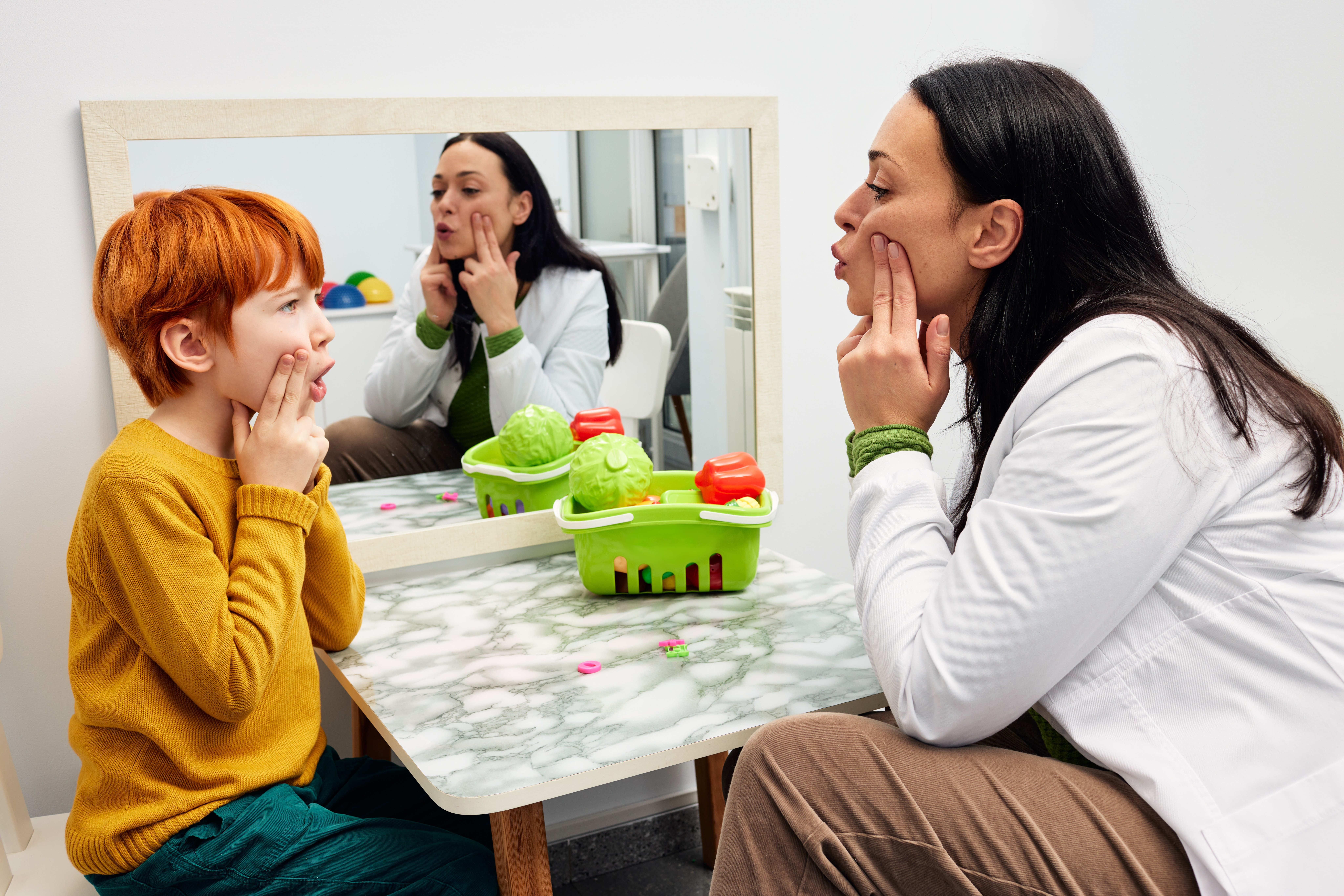 Speech therapy.